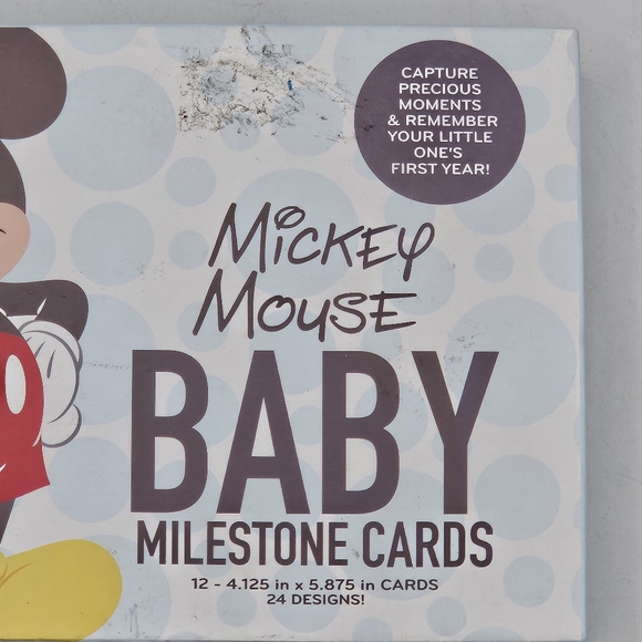 Mickey Mouse baby milestone cards new in box - Picture 3 of 12